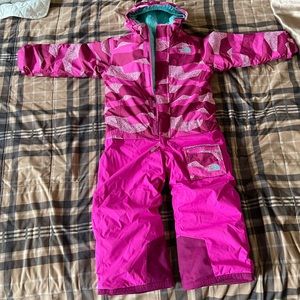 Insulated north face jumpsuit for girls 3T